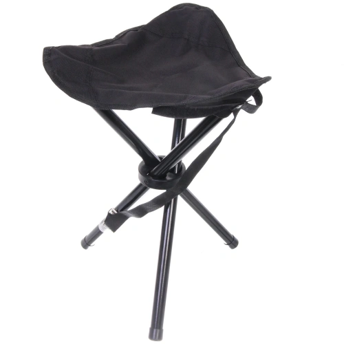 Табурет складной "Тренога", 30*30*38 см, до 100 кг, чёрный