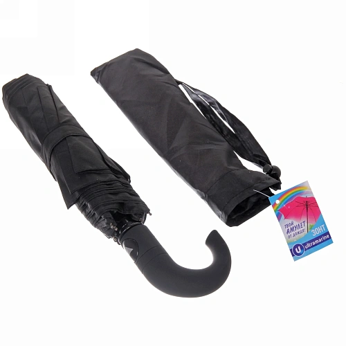 Зонт мужской полуавтомат Практик цвет микс, 8 спиц, d-110см, длина в слож виде 33см _17