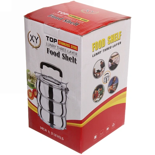 Контейнер для продуктов металлический 13,516,5см 3 уровня, круглый_7