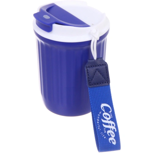 Термокружка 350мл "Coffee", цвет синий 