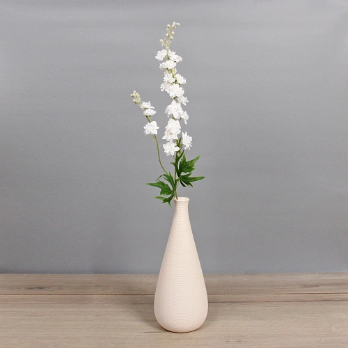 Цветок искусственный Natur 84см Дельфиниум белый_5