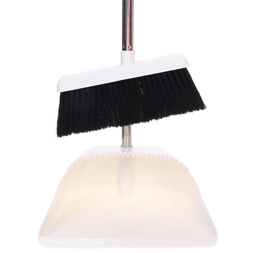 Набор для уборки, щетка для пола с совком Профи белый 8813_6