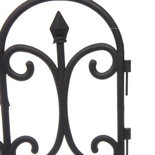 Садовое ограждение Узор (1 секция 6031,5 см), Черный_4