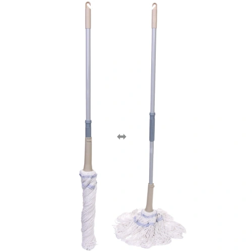 Швабра отжимная с насадкой из микрофибры ручка 120см