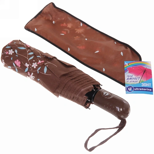 Зонт женский автомат Ультрамарин - Атланта, микс 6 цветов, 8 спиц, d-96см, длина в слож виде 28см_16