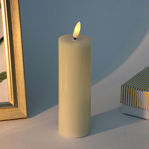 Сувенир с подсветкой "Свеча восковая - Mad Wax" 5*15 см - облита воском (работает от батареек 2 АА)