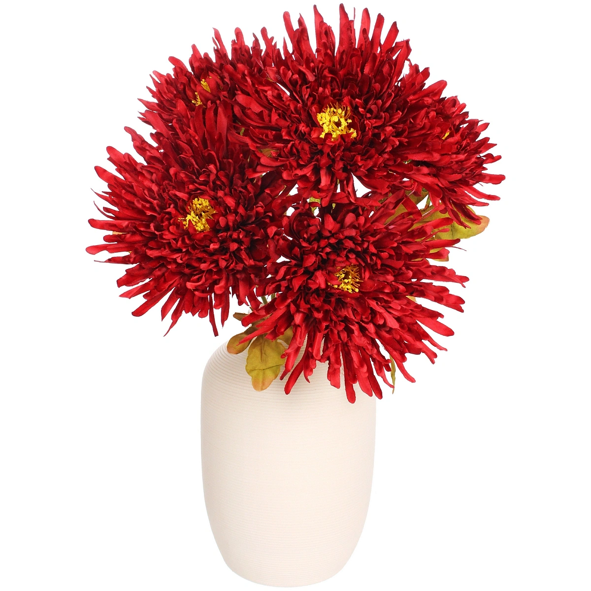 Искусственные цветы "Хризантема" 45см 5 цветков бордовый