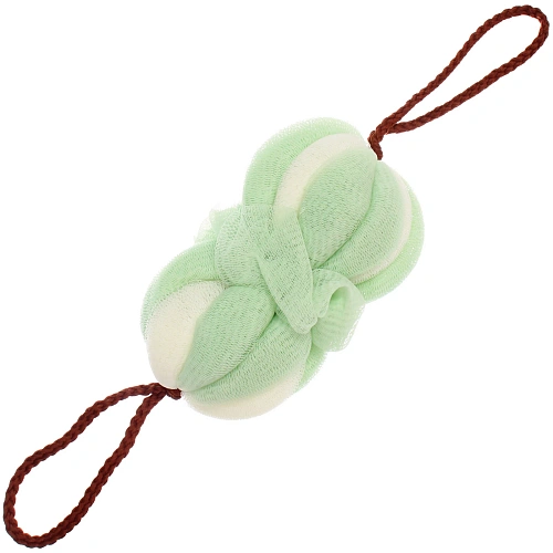 Мочалка воздушная "Premium - PANADERA", цвет , белый / мятный, 19*12см (ZIP пакет)