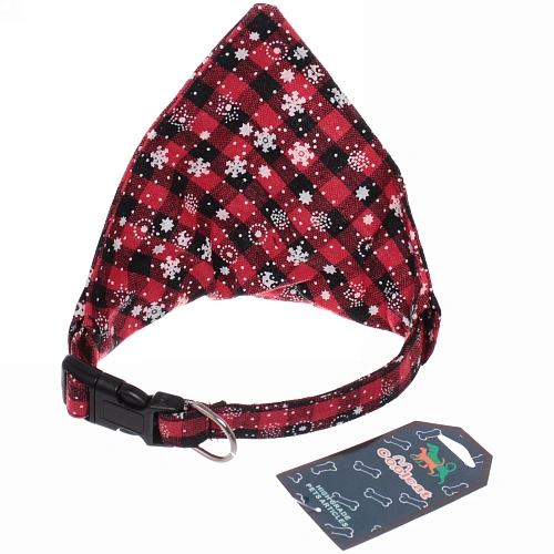 Ошейник для питомца Бандана цвет красный 34см_3