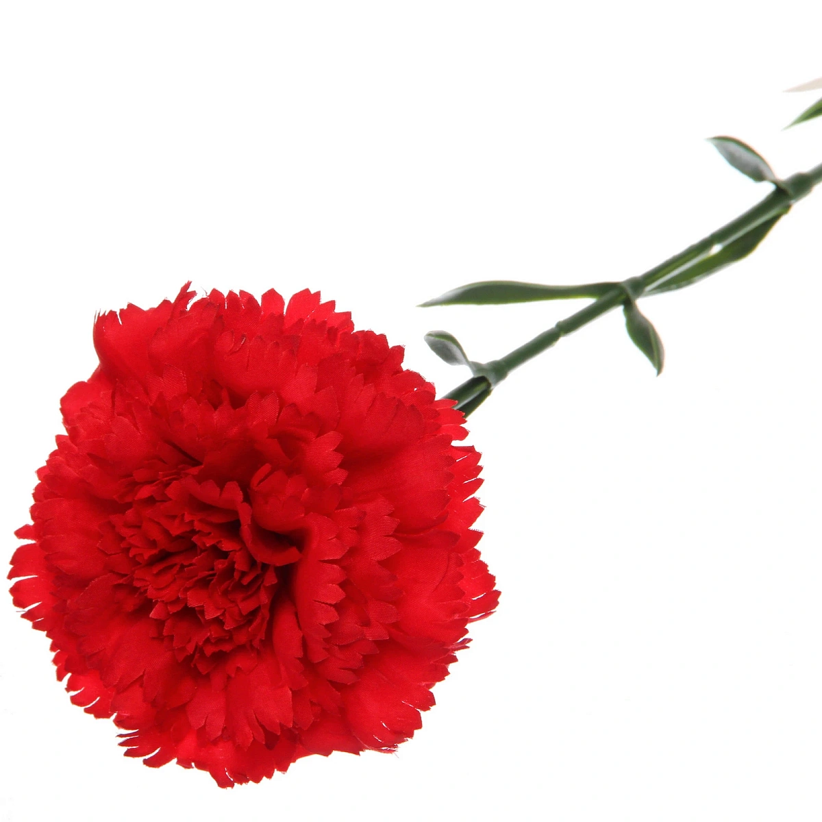 Цветок искусственный "Гвоздика" 68см красная