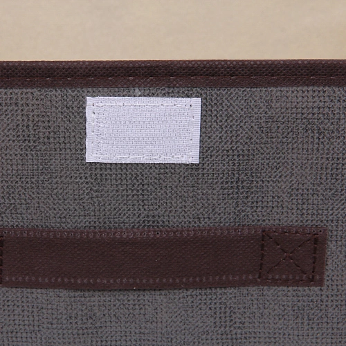 Короб - органайзер складной стеллажный для хранения вещей ДОМания, цвет серый, 262016см (лейбл)_4