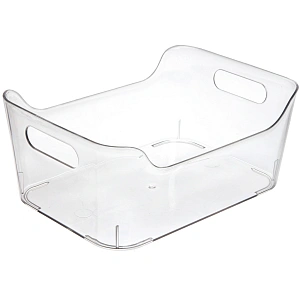 Органайзер для хранения с ручками "ФЛАТТО", прозрачный, 24.8*17.9*10.5см