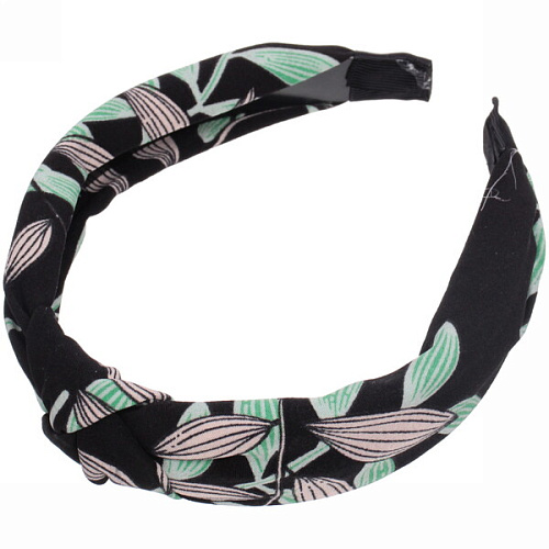 Ободок для волос Beauty Gallery - Leaves, ширина 2,8см, микс 6 цветов _6