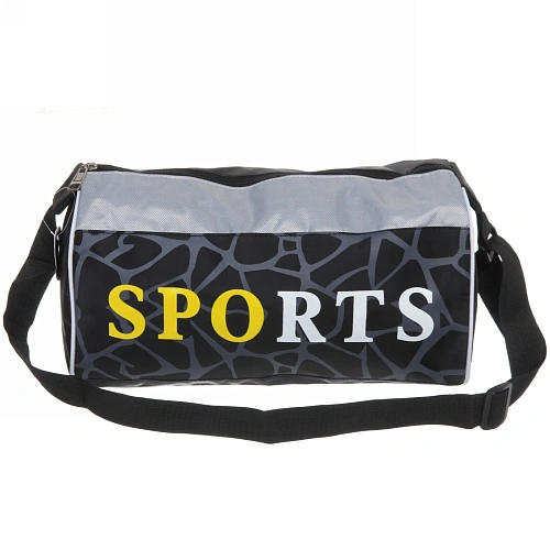 Сумка спортивная Sports Time, принт черный , 382120см_4