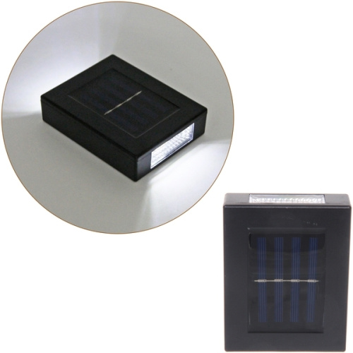 Фонарь садовый "Иллюзия" 10,8*8,4*2,7 см, на солнечной батарее (свечение белый) 4 LED