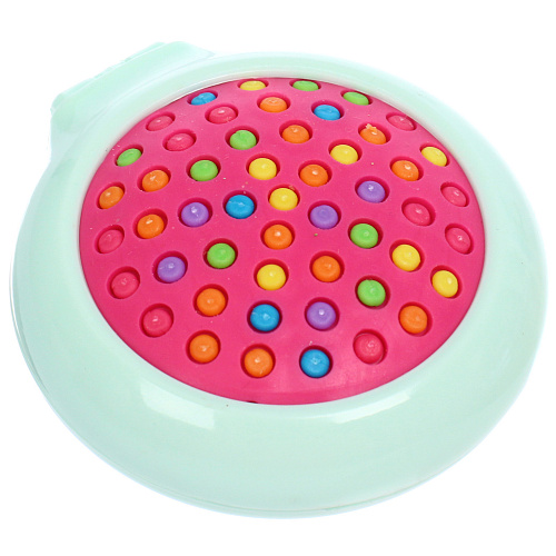 Расческа массажная складная детская АМОР, микс 4 дизайна, 6,52см (PVC коробка)_20