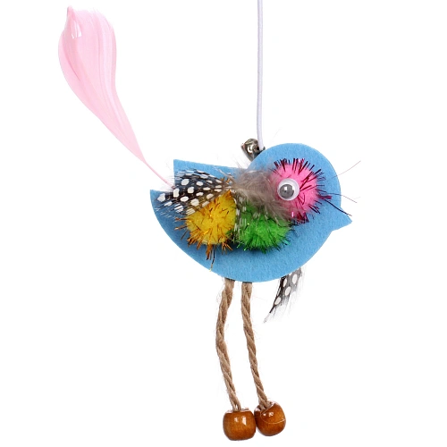 Игрушка - дразнилка на палочке ЦапЦап, рыбка, цвет желтый, 4085см _5