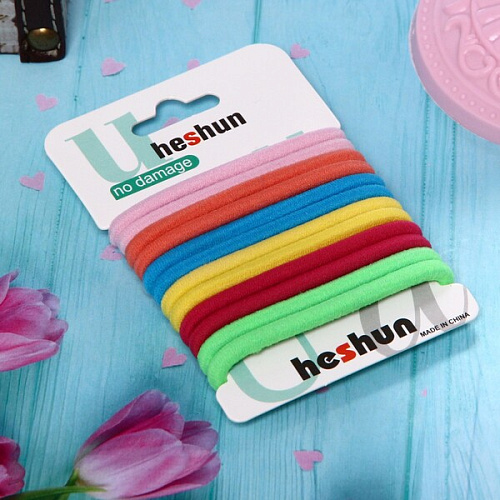 Резинка в наборе Твой стиль, сочные цвета, 12шт_3