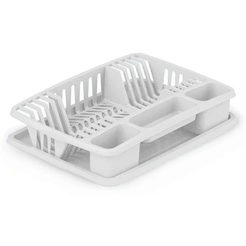 Сушилка для посуды "Фланто" 50,8*33,8см белая С488БЕЛ