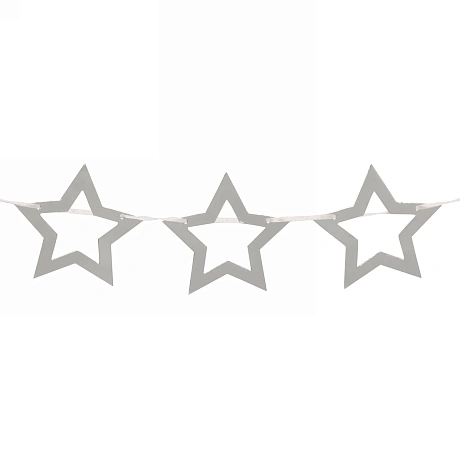 Растяжка 2 м 7см "Звезда" , серебро