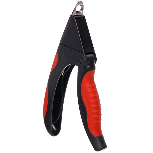 Когтерез - гильотина для животных ПРОФФ - МОЙ БРО, прорезиненная ручка, цвет красныйчерный, 816см _5