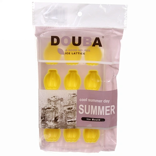 Форма для льда пластиковая с силиконом Бананы_4