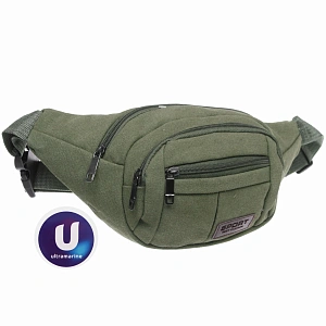 Сумка на пояс "Sport leader - Street Fashion", 4 кармана, цвет хаки, 35*16*6см