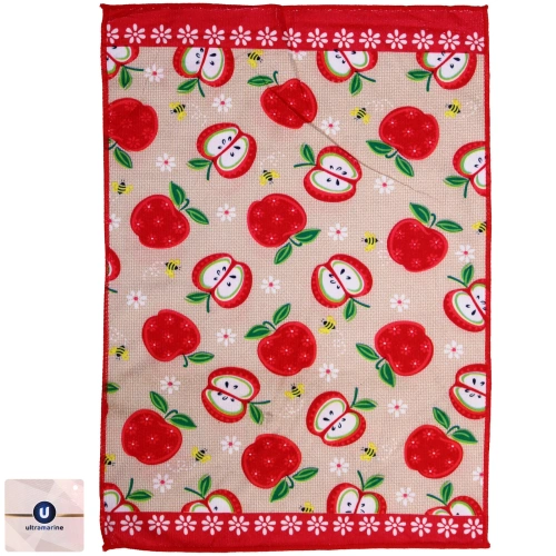 Полотенце кухонное "Kitchen - Яблочки" 40*57 см, микрофибра 200 гр/м2