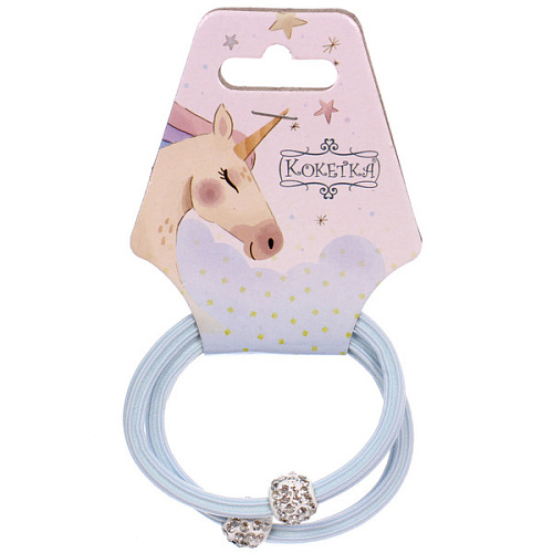 Резинки для волос 2шт МАРУ, шамбала, микс 5 цветов, d-5,5см (подвес Единорог)_4