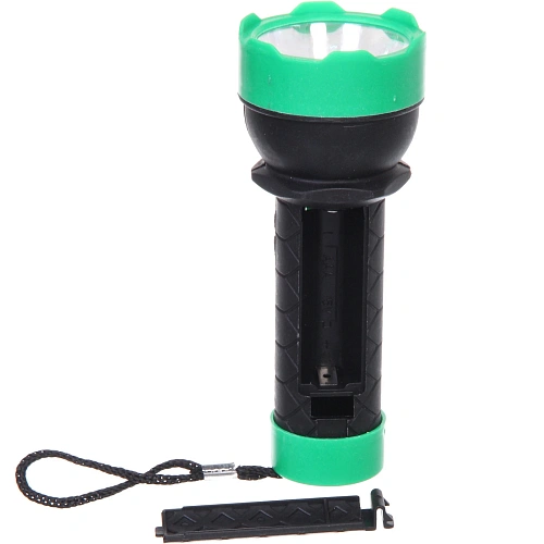 Фонарь ручной 1 режим 1LED 1AA микс 3 цвета 2019_5