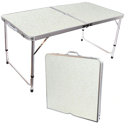 Стол кемпинговый складной 120*60*70см, каркас алюминий