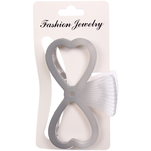 Заколка-краб для волос Мон Ляруш, бантик, микс 6 цветов, 9,5см (Блистер)_9