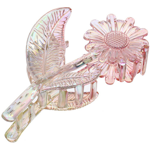 Заколка-краб для волос Мон Пион, подсолнух, микс 6 цветов, 11см (Блистер)_11