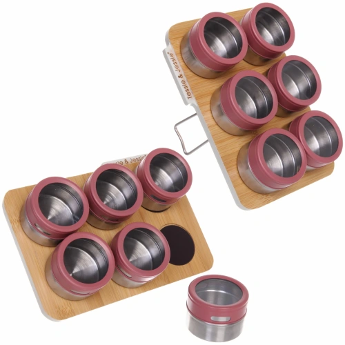 Набор емкостей для специй "O'lala" 6шт на подставке 23*16.5см