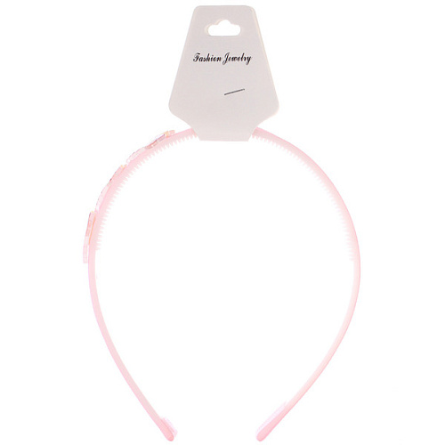 Ободок для волос детский на блистере РОЗОВОЕ ОБЛАКО, единорог, микс 6 цветов, 1см_8