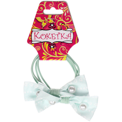 Резинки для волос детские 2шт МЯТНЫЙ БУМ, бусинки, микс 5 цветов, d-55см (Кокетка)_6