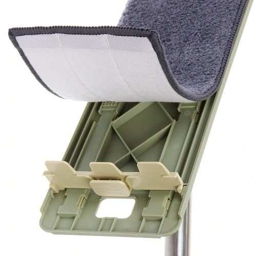 Швабра с насадкой из микрофибры отжимная Green, в комплекте две насадки 40х12х135_18