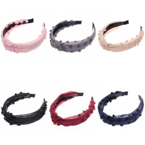 Ободок для волос "Krasa - Trend", ширина 2,8см, микс 6 цветов 