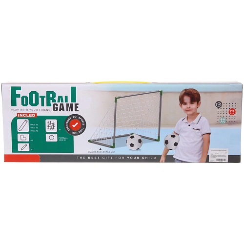 Набор тренировочный для футбола ZG270-226 ворота 56,537,546,5 см, мяч 10 см, насос_6