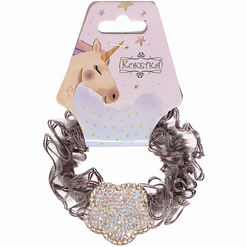 Резинка для волос 1шт ЕЖЕВИКА, цветочек, микс 5 цветов, d-5см (подвес Единорог)_7