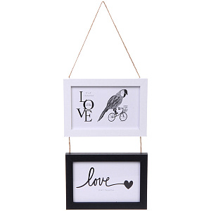 Фоторамка на 2 фото 10*15см "Bella" цвет микс