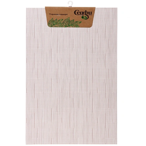 Салфетка на стол 30*45см "Строчка" плетеная, бежевая