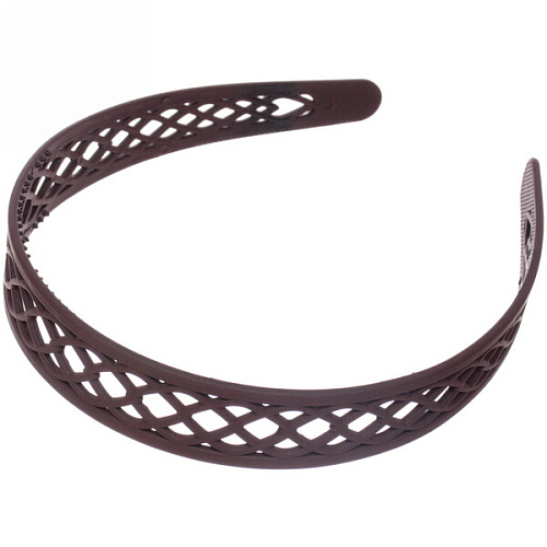 Ободок для волос пластиковый Province - Lily, плетёнка, микс 6 цветов, 2,5 см_5