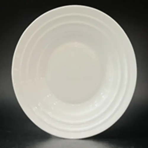 Тарелка "White magic" 20*3см стеклокерамика Полосы