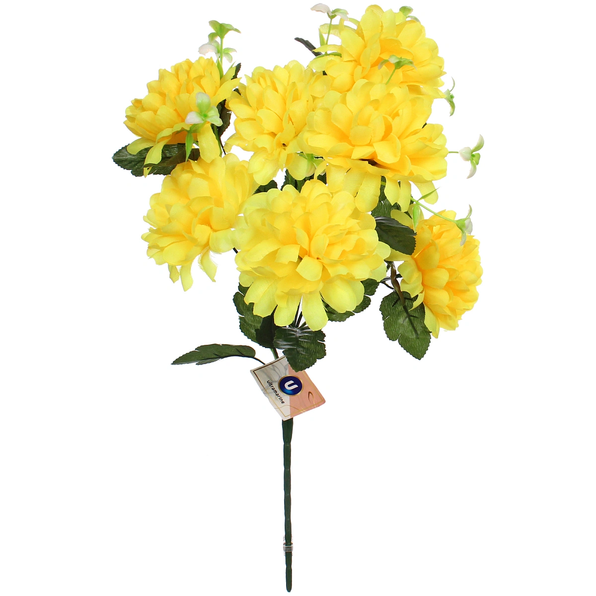 Искусственные цветы "Цветочная мелодия" Хризантемы 49см 7 цветков желтые