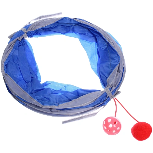 Игровой туннель для животных МурМяу, цвет голубой, 4625см_5