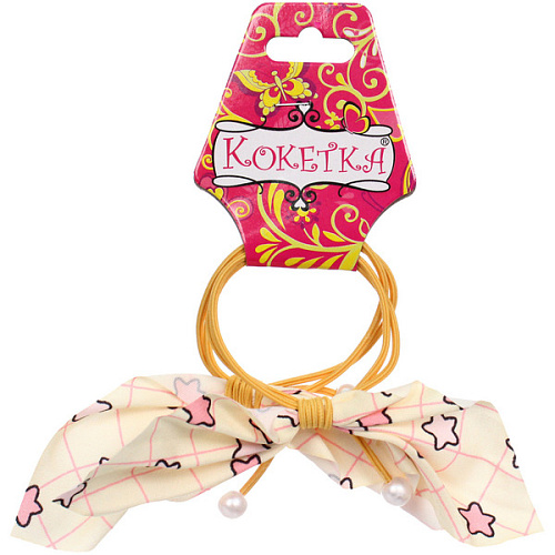 Резинки для волос детские 2шт МЯТНЫЙ БУМ, звездочки, микс 5 цветов, d-55см (Кокетка)_6