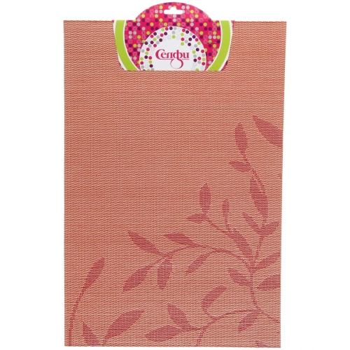 Салфетка на стол 30*45см плетеная, Вьюнок красная