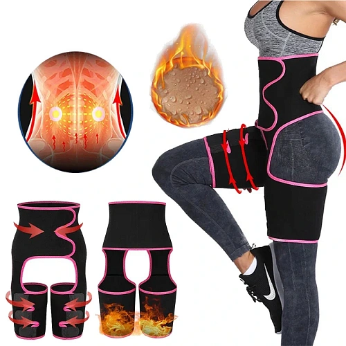 Бриджи для похудения Sport style, размер M, Черныйрозовый_4