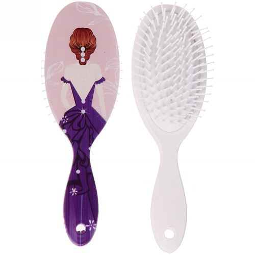 Расчёска массажная Stylish hair - Девушки, микс 4 вида, овал,  227 см_5